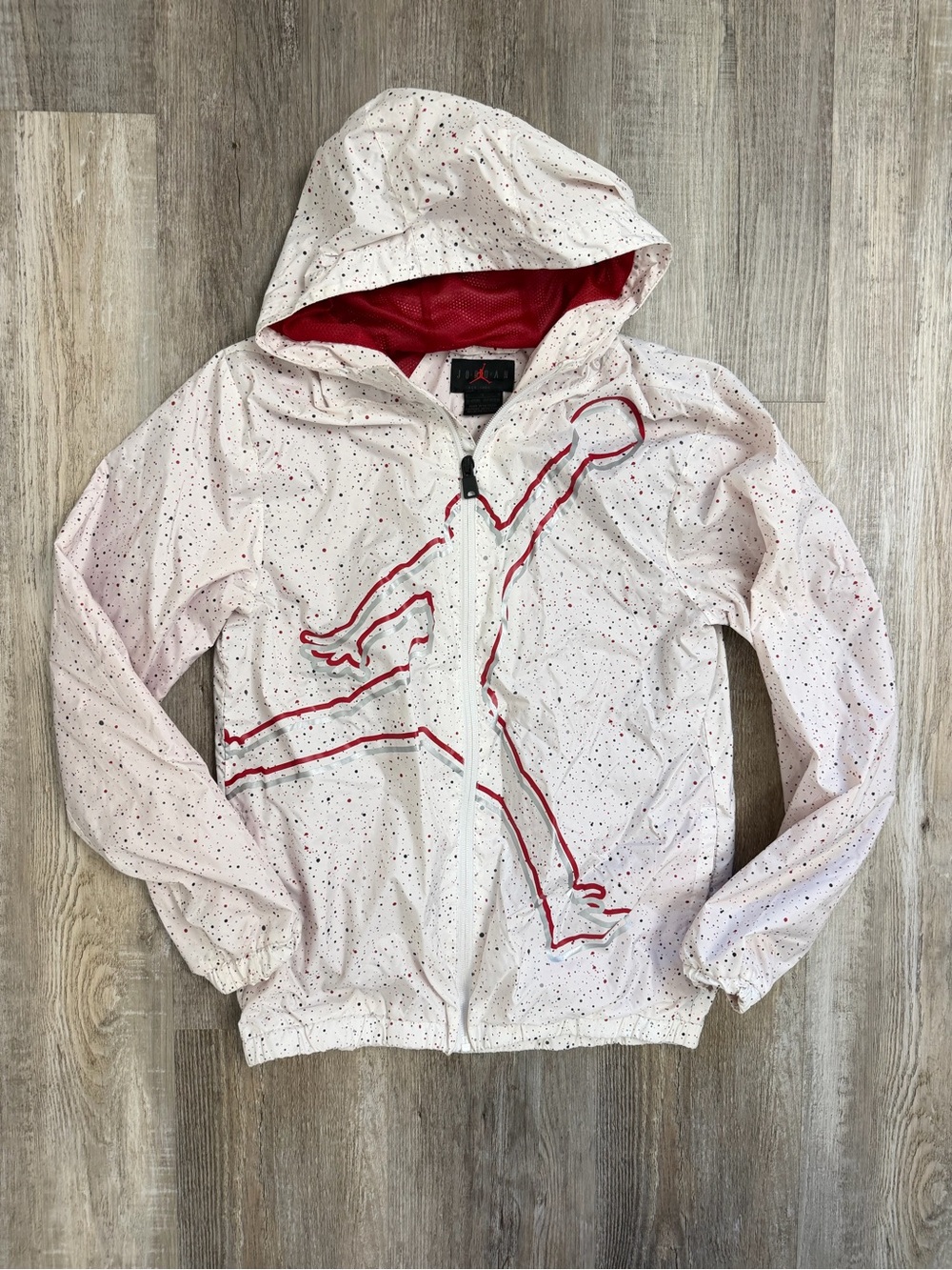 Air Jordan Big Boys Lightweight Windbreaker Jacket, size LG like NEW